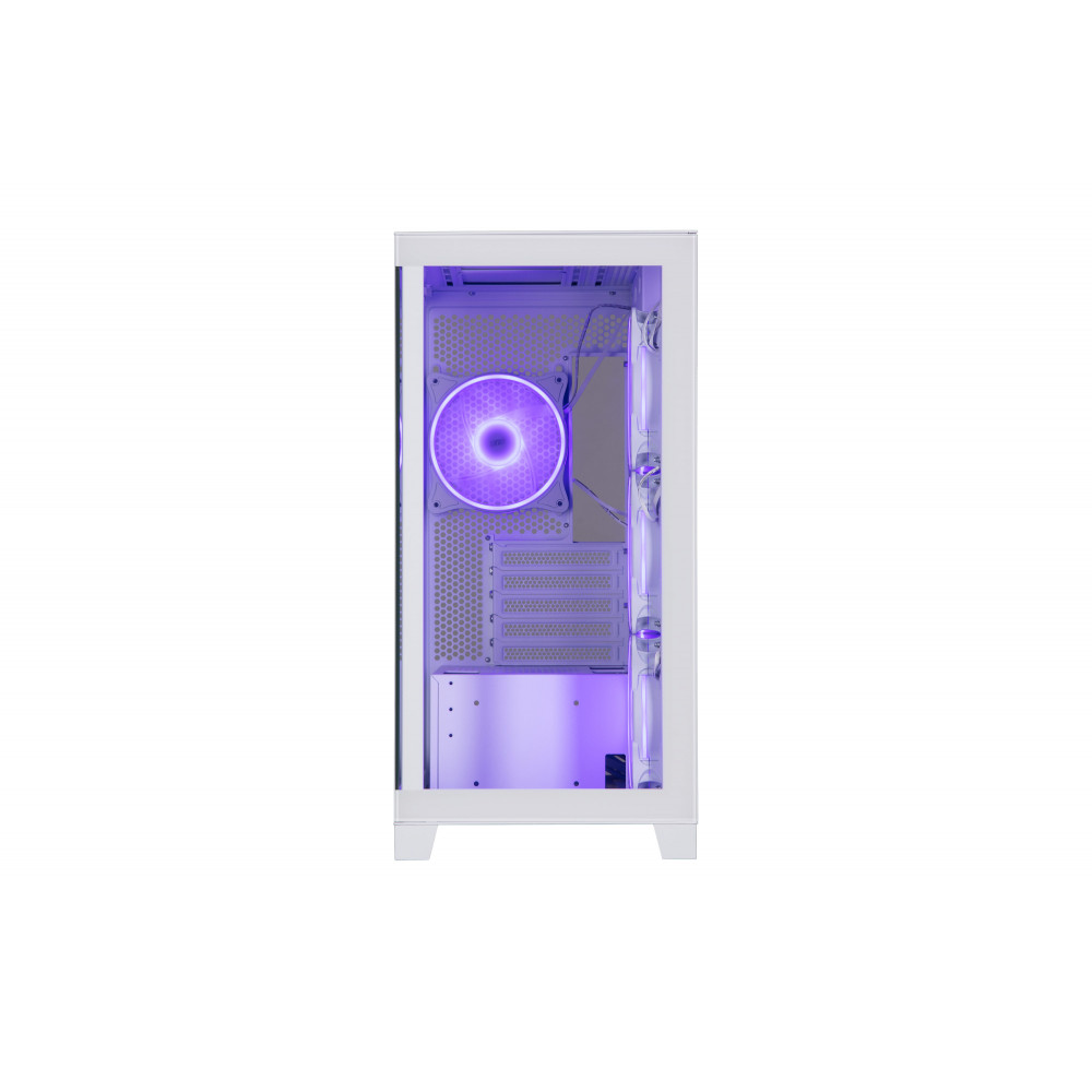 Корпус 2E GAMING Fantom GK701W без БЖ 2xUSB3.0, 1xUSBType-C, 4x120мм ARGB, VGA 400мм, LCS ready, контролер з пультом, TG Side/Front Panel, mATX, білий