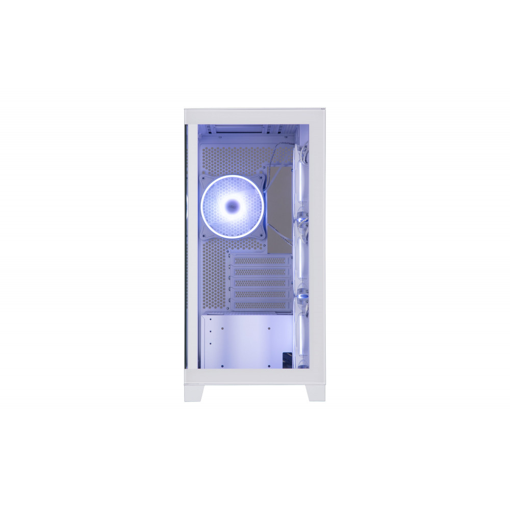 Корпус 2E GAMING Fantom GK701W без БЖ 2xUSB3.0, 1xUSBType-C, 4x120мм ARGB, VGA 400мм, LCS ready, контролер з пультом, TG Side/Front Panel, mATX, білий