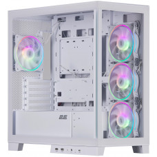Корпус 2E GAMING Fantom GK701W без БЖ 2xUSB3.0, 1xUSBType-C, 4x120мм ARGB, VGA 400мм, LCS ready, контролер з пультом, TG Side/Front Panel, mATX, білий