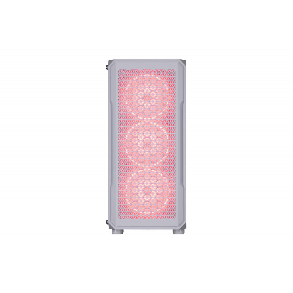 Корпус 2E GAMING Hexagon G338W без БЖ 2xUSB3.0, 1xUSBType-C, 3x120мм ARGB, 1x120мм, VGA 330мм, LCS ready, HUB, TG Side Panel, ATX, білий