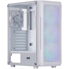 Корпус 2E GAMING Hexagon G338W без БЖ 2xUSB3.0, 1xUSBType-C, 3x120мм ARGB, 1x120мм, VGA 330мм, LCS ready, HUB, TG Side Panel, ATX, білий