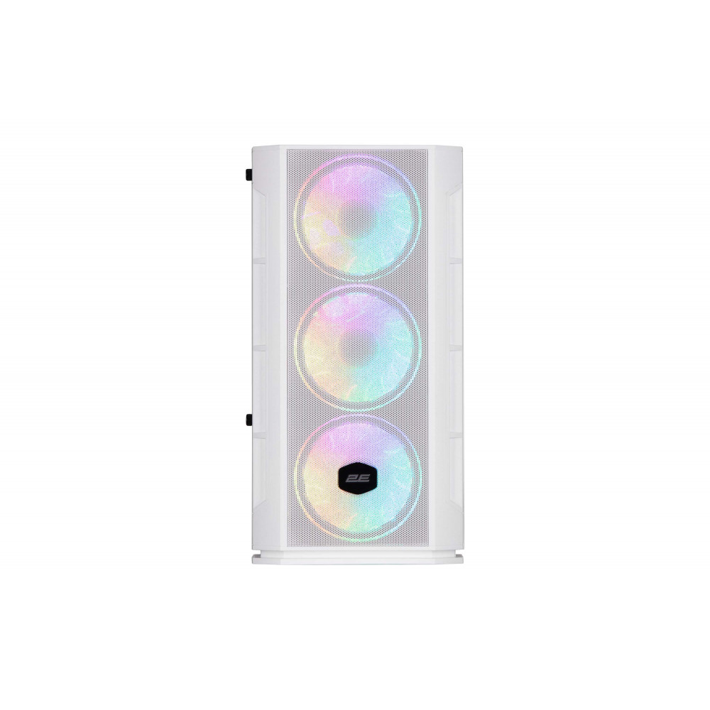 Корпус 2E GAMING Calleo GB700W без БЖ, 2xUSB3.0, 1xUSB2.0, 4x120мм ARGB, VGA 320мм, LCS ready, контролер з пультом, TG Side Window, mATX, білий