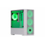 Корпус 2E GAMING Calleo GB700W без БЖ, 2xUSB3.0, 1xUSB2.0, 4x120мм ARGB, VGA 320мм, LCS ready, контролер з пультом, TG Side Window, mATX, білий