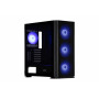 Корпус 2E GAMING Vertex GI01B без БЖ 2xUSB3.0, 1xUSBType-C, 3x140мм ARGB, 1x120мм ARGB, VGA 380мм, LCS ready, контролер з пультом, TG Side Panel, EATX, чорний