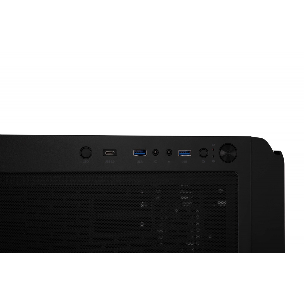 Корпус 2E GAMING Vertex GI01B без БЖ 2xUSB3.0, 1xUSBType-C, 3x140мм ARGB, 1x120мм ARGB, VGA 380мм, LCS ready, контролер з пультом, TG Side Panel, EATX, чорний