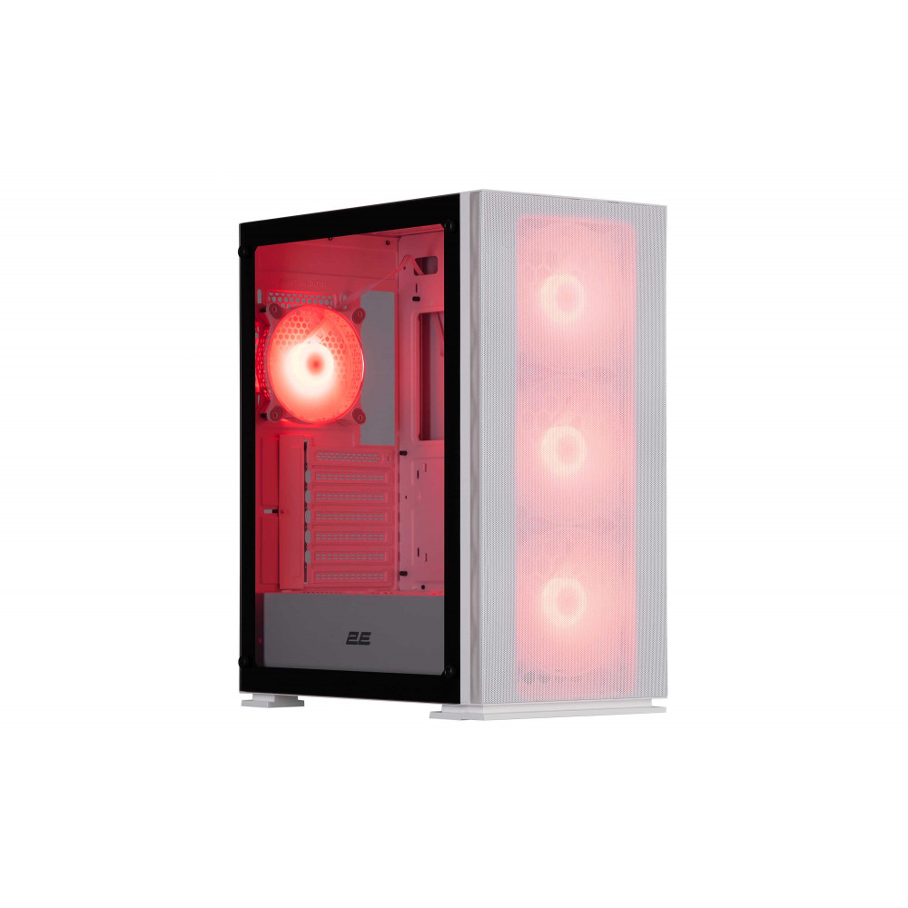 Корпус 2E GAMING Virtus Neo G3301NW без БЖ 2xUSB3.0, 1xUSB2.0, 3x140мм ARGB, 1x120мм ARGB, VGA 340мм, LCS ready, контролер з пультом, TG Side Panel, ATX, білий