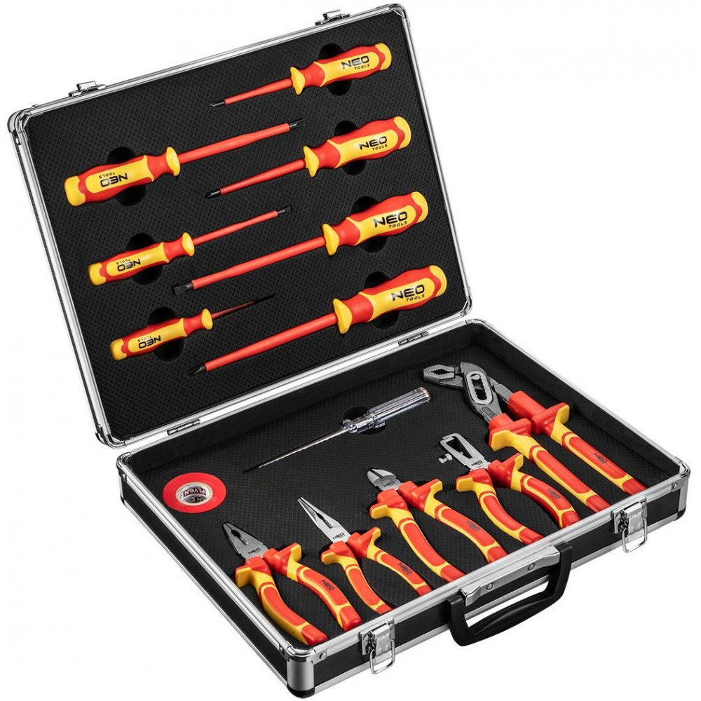 Набір інструментів Neo Tools, 13шт, для електрика 1000В, CrV та S2