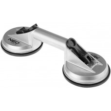 Присоска вакуумна Neo Tools, подвійна, алюмінієвий корпус, діаметр 120мм, до 100кг Присоска вакуумна Neo Tools, подвійна, алюмінієвий корпус, діаметр 120мм, до 100кг