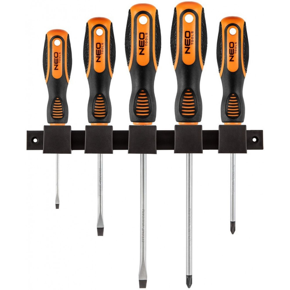 Викрутки Neo Tools набір 5шт, SL,PH, сталь CrV