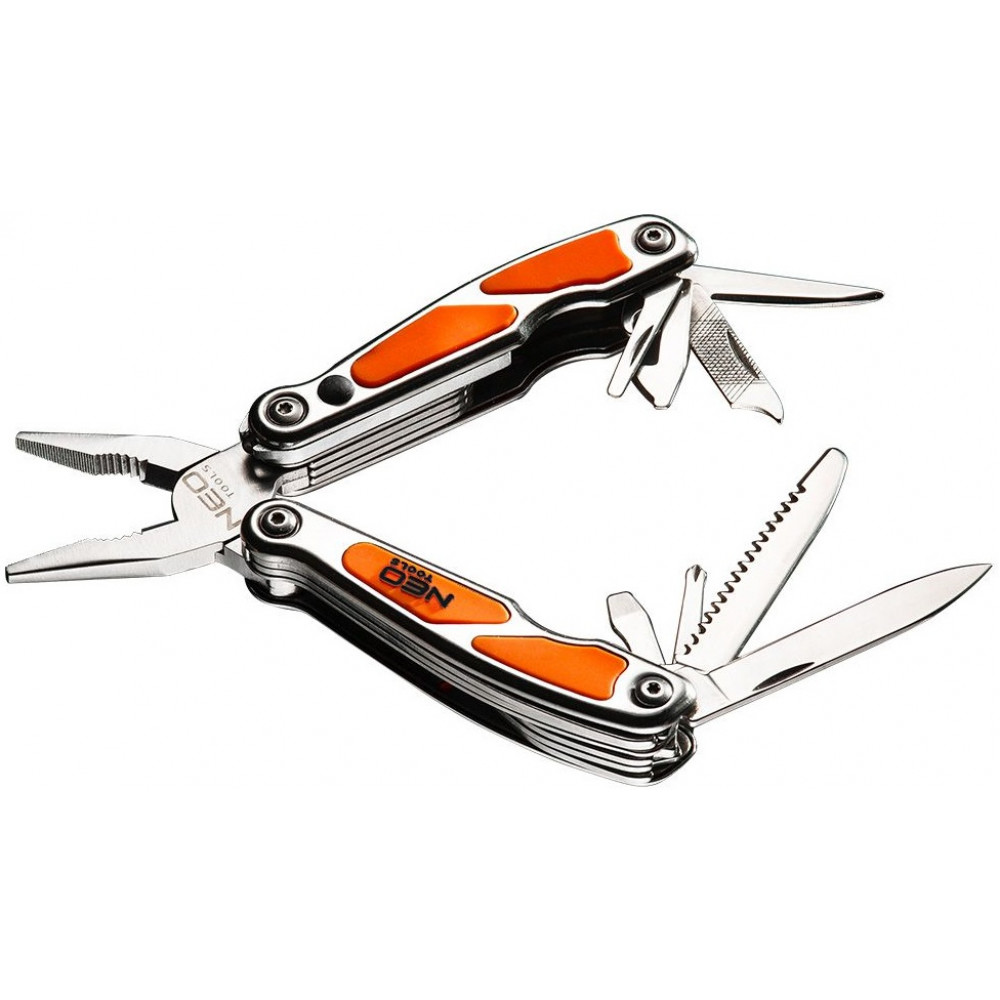 Мультитул Neo Tools, міні, 10 елементів, з LED