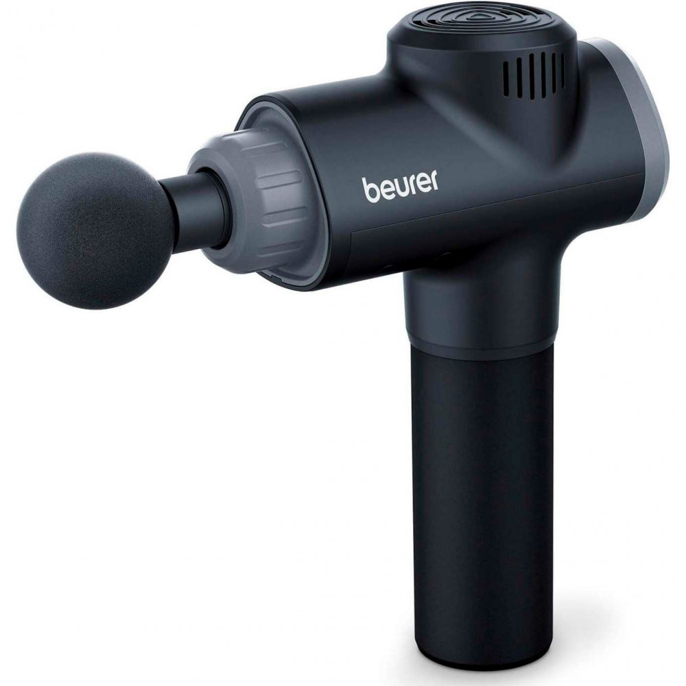 Масажер Beurer для тіла, літій-іонний акум., фасціальний, 6 насадок, чорний