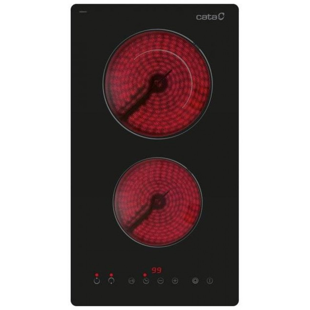 Варильна поверхня Cata електрична склокерамічна, 30см, доміно, TD 3002 BK, чорний