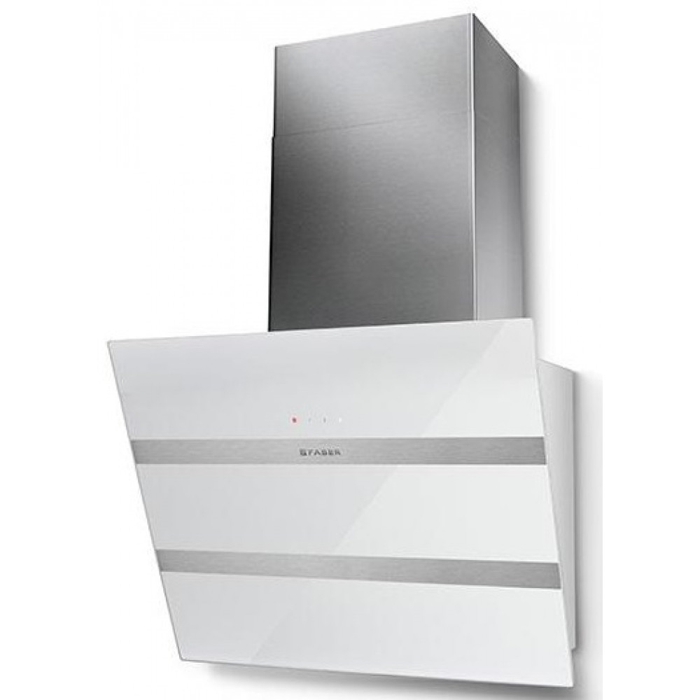 Витяжка Faber похила, 55см, 1219м.куб/год, Steelmax Ev8 Led Wh A55, білий/нерж
