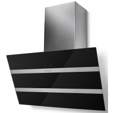 Витяжка Faber похила, 80см, 1219м.куб/год, Steelmax Ev8 Led Bk A80, чорний/нерж Витяжка Faber похила, 80см, 1219м.куб/год, Steelmax Ev8 Led Bk A80, чорний/нерж