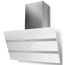 Витяжка Faber похила, 80см, 1219м.куб/год, Steelmax Ev8 Led Wh A80, белий/нерж