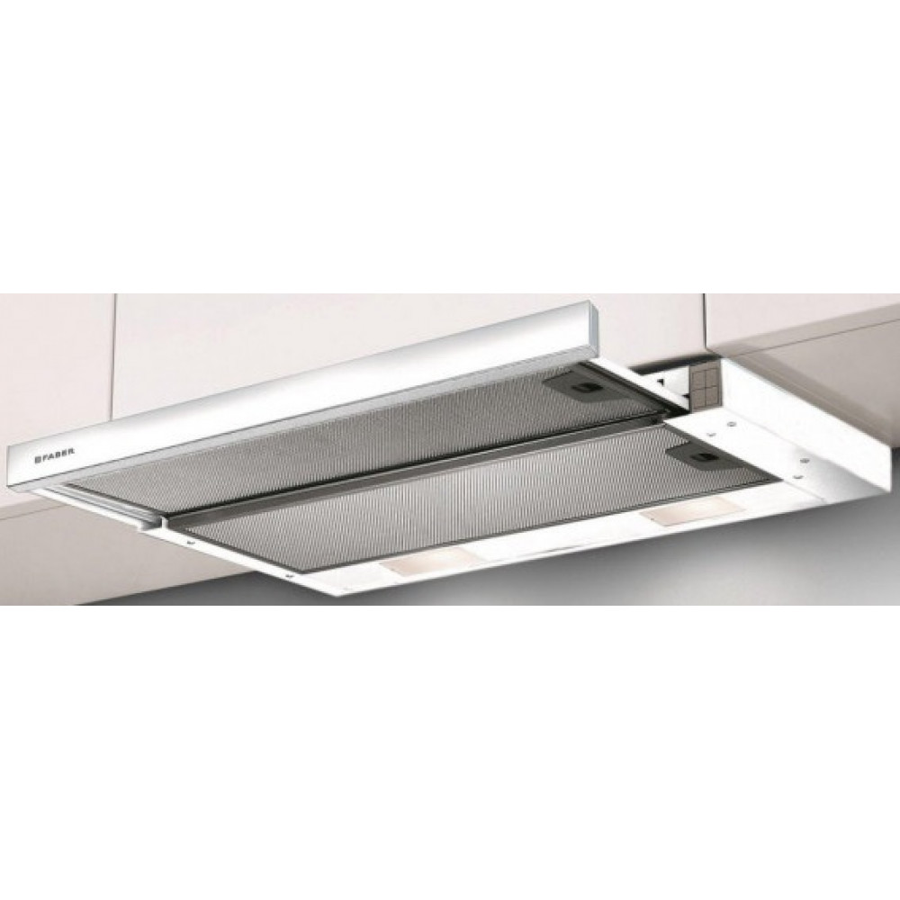 Витяжка Faber телескопічна, 60см, 701м.куб/год, Flexa Ng Hip W A60, білий