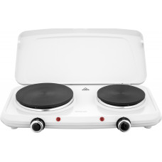 Плитка настільна Sencor електрична, комфорок - 2на 2.5кВт, 15 і 18 см, керування - мех., білий