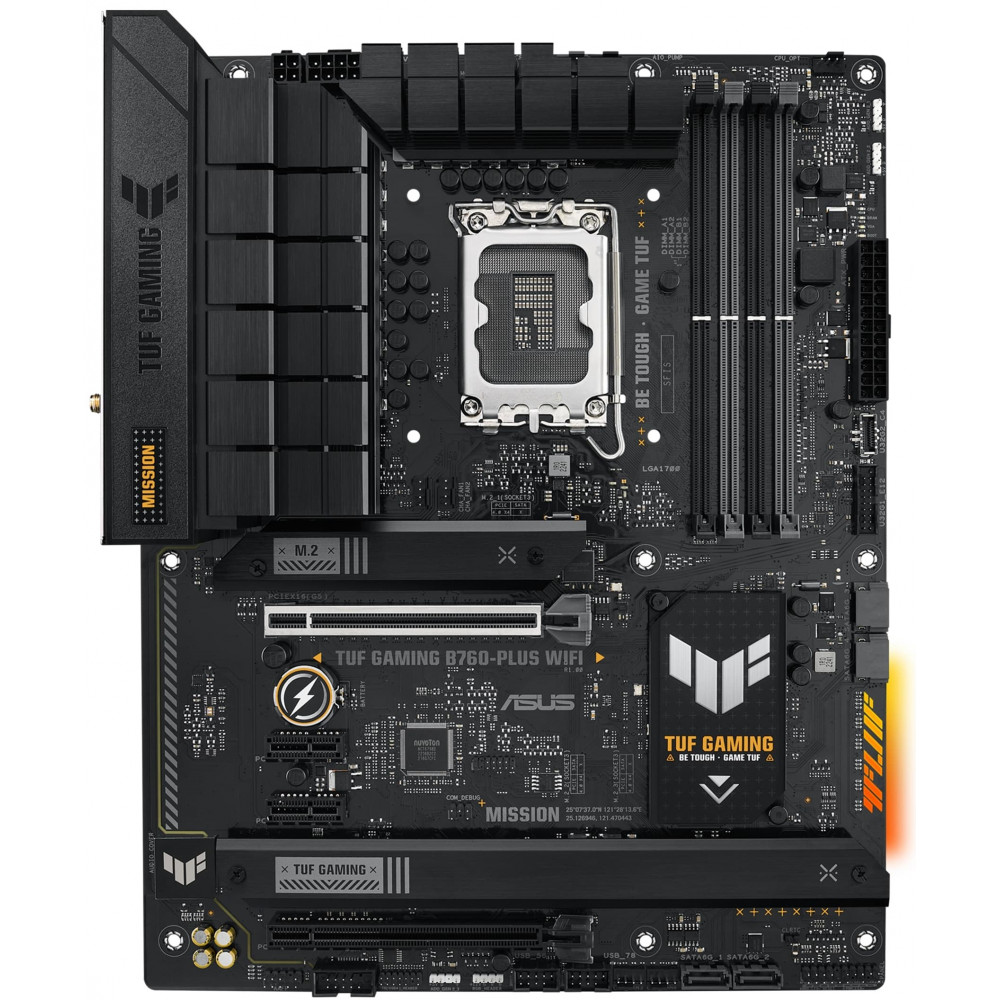 Материнcька плата ASUS TUF GAMING B760-PLUS WIFI s1700 B760 4xDDR5 M.2 HDMI DP Wi-Fi BT ATX