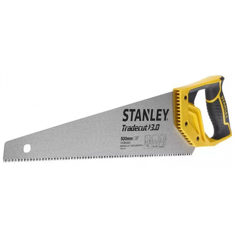 Ножівка по дереву Stanley Tradecut, 500мм, 11TPI