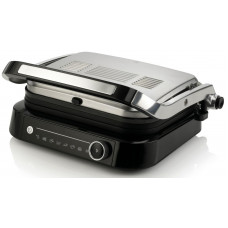 Гриль Gorenje прижимний 2100Вт, темп. режимів-7, з`ємні пластини, розкриття на 180°, метал, сірий Гриль Gorenje прижимний 2100Вт, темп. режимів-7, з`ємні пластини, розкриття на 180°, метал, сірий