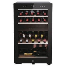 Холодильник Haier для вина, 82x49.7х58.5, холод.відд.-106л, зон - 2, бут-42, ST, дисплей, чорний