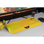 Клавіатура мембранна 2E GAMING KG315 110key, USB-A, EN/UA, RGB, жовтий