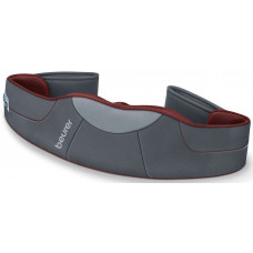 Масажний пояс Beurer для шиї, спини, ніг, від мережі, 3 режима, підігрів, сіро-червоний