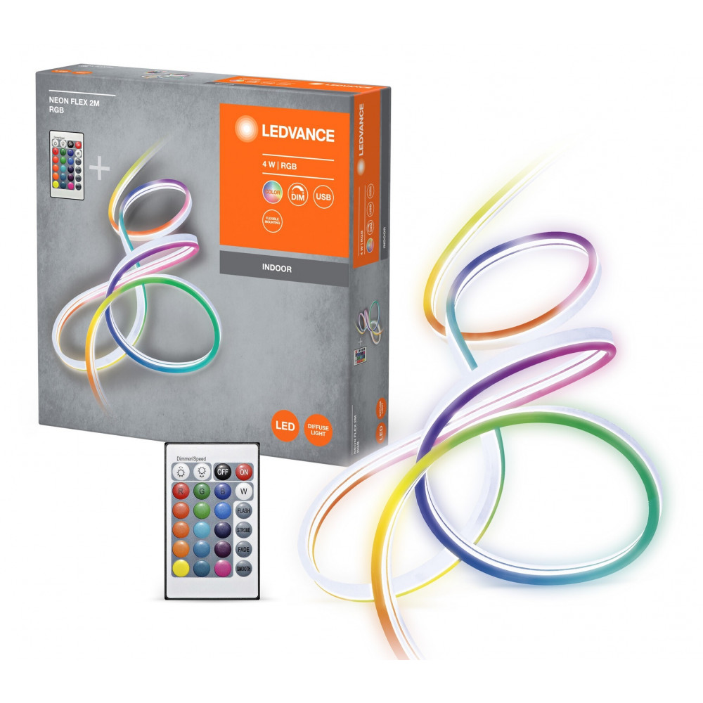 Стрічка світлодіодна LEDVANCE NEON FLEX 4W, 2M RGB USB RC