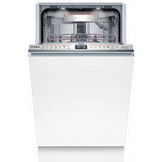 Посудомийна машина Bosch вбудована, 10компл., A+, 45см, дисплей, 3й кошик, Zeolith, білий