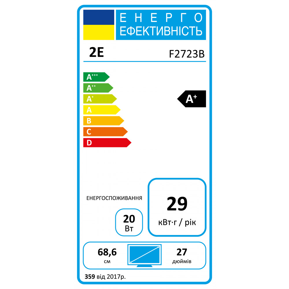 Монітор 2E 27