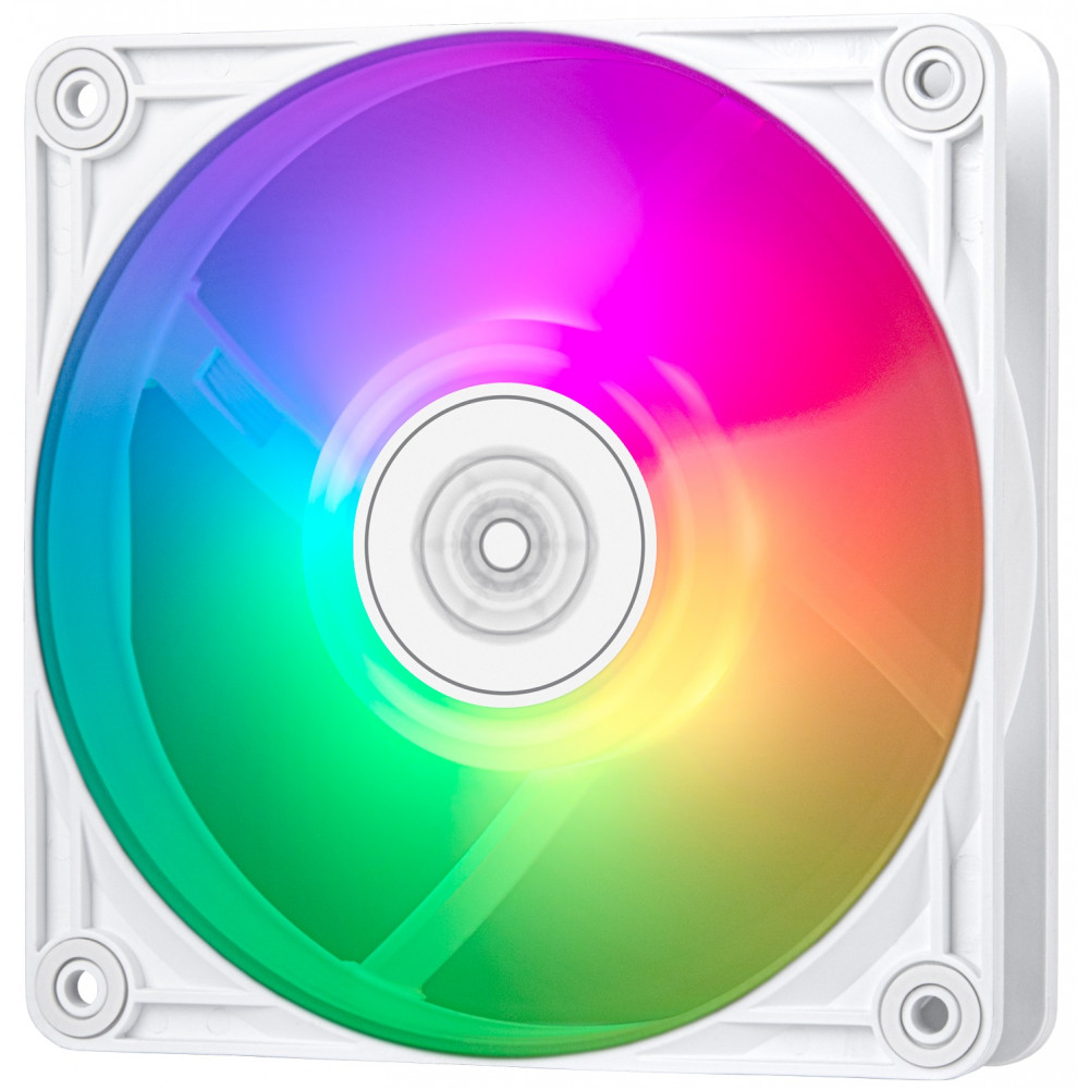 Корпусний вентилятор SilverStone Vista VS120W-ARGB, 120мм, 2000rpm, 4pin PWM, 3pin +5VARGB, 30.6dBa, білий