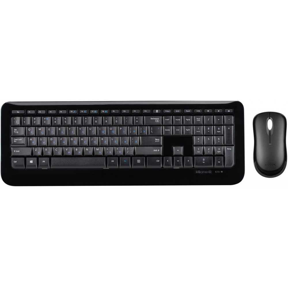 Комплект клавіатура та миша Microsoft  Desktop 850 WL, EN/UK/RU, чорний