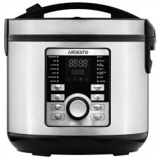 Мультиварка Ardesto, 860Вт, чаша-5л, електронне керув., книга рецептів, метал/пластик, сірий