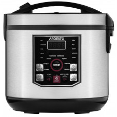 Мультиварка Ardesto, 860Вт, чаша-5л, електронне керув., книга рецептів, метал/пластик, сірий