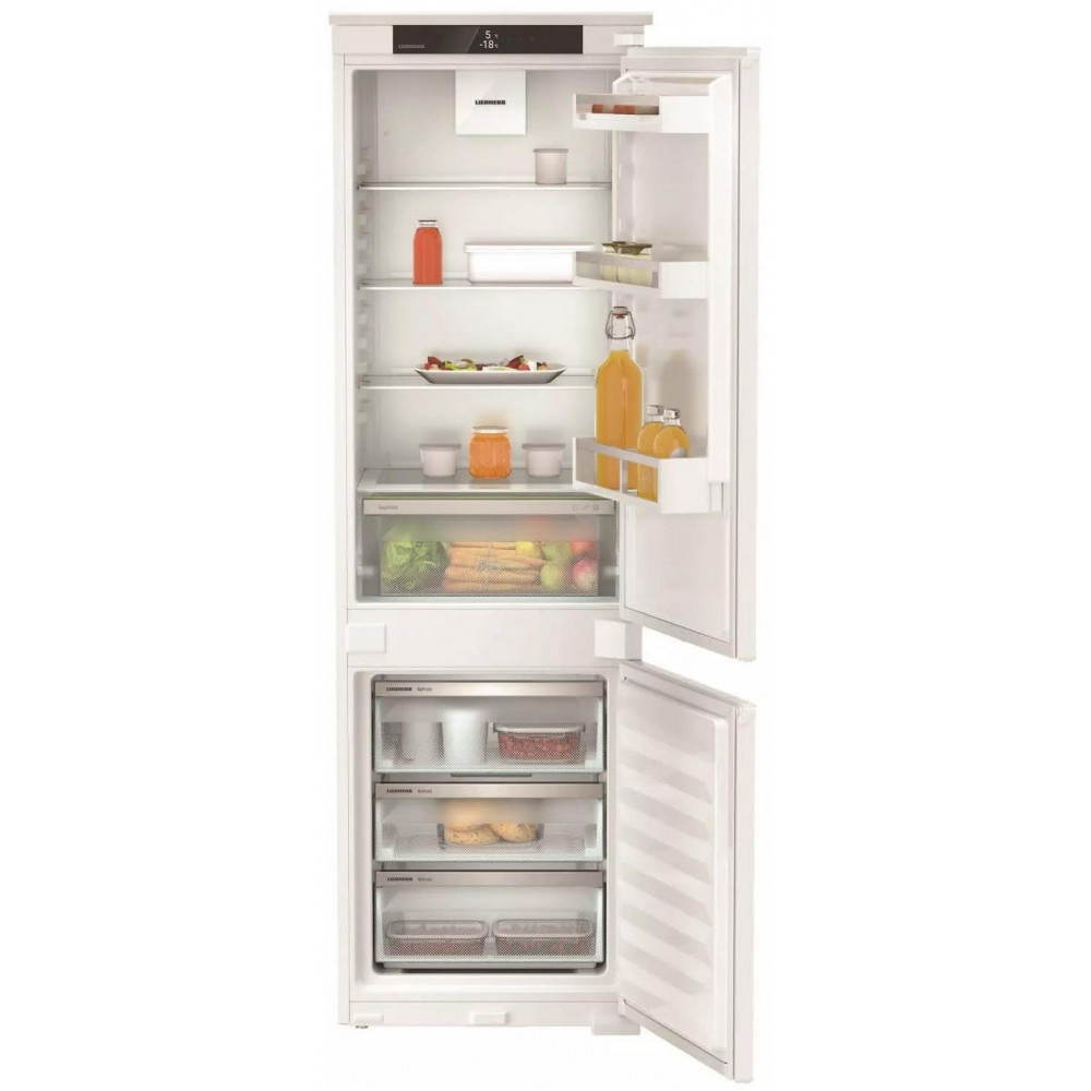 Холодильник Liebherr вбудований з нижн. мороз., 177x54.1х54.5, холод.відд.-182л, мороз.відд.-69л, 2дв., A+, NF, диспл внутр., білий