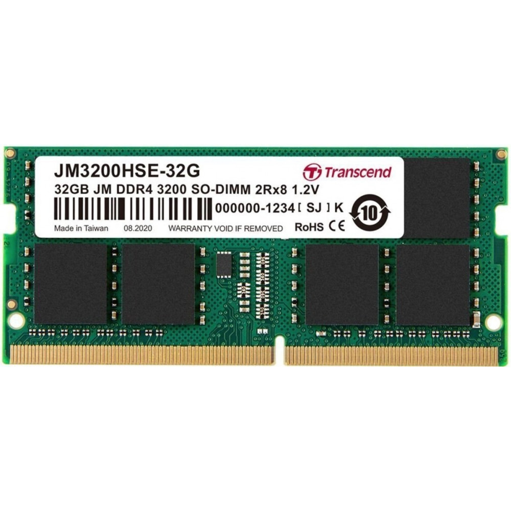 Пам'ять ноутбука Transcend DDR4 32GB 3200