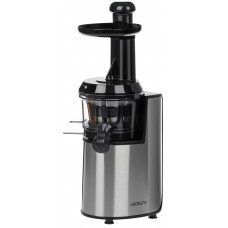 Соковитискач Ardesto шнековий 200Вт, чаша-0.6л, жмих-0.6л, пластик/метал, сріблясто-чорний