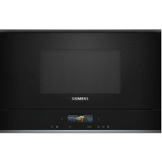 Мікрохвильова піч Siemens вбудована, 21л, електр. керув., 900Вт, гриль, дисплей, чорний