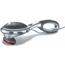 Масажер Beurer для тіла, від мережі, 2 насадки, 2 режима, інфрачервоні промені, знімна ручка, сірий