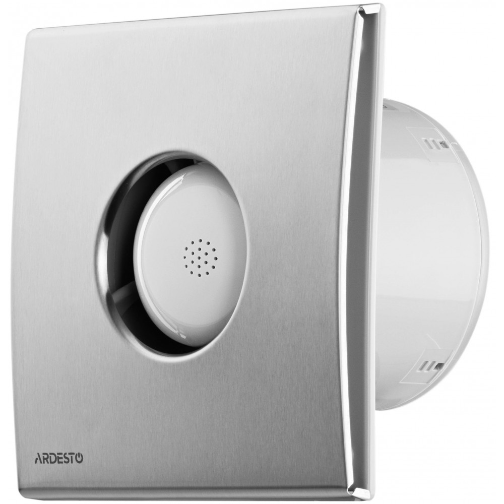 Витяжний вентилятор Ardesto 25 Вт, 210 м3/г, 1650 об./хв., 35 дБ, сріблястий