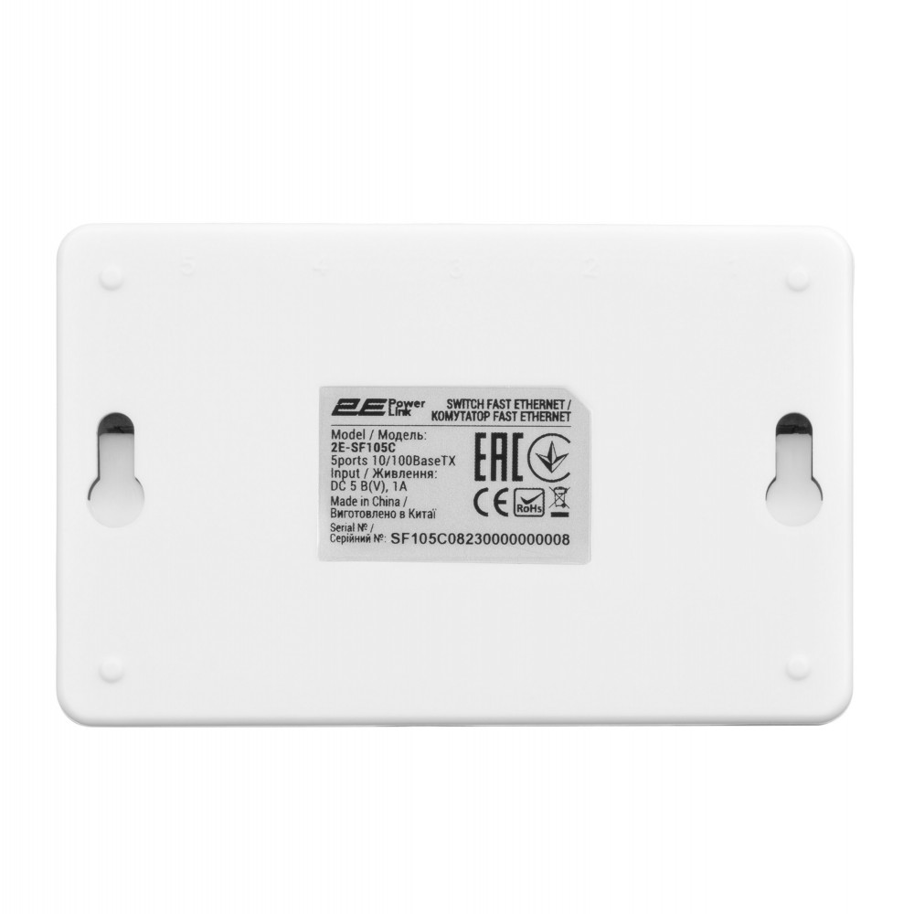 Комутатор 2E PowerLink SF105C, 5xFE, Некерований