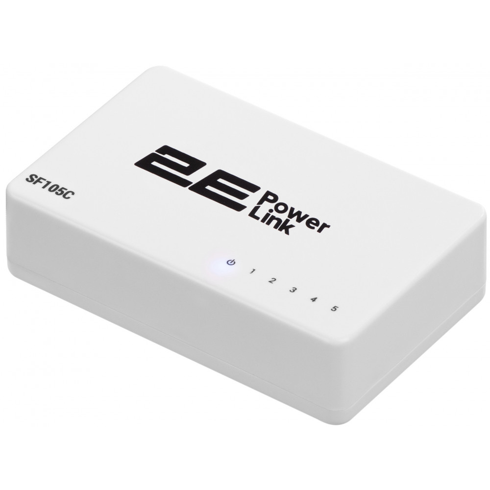 Комутатор 2E PowerLink SF105C, 5xFE, Некерований