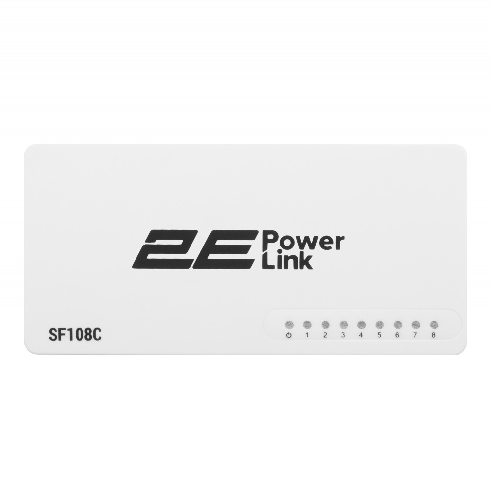 Комутатор 2E PowerLink SF108C, 8xFE, Некерований