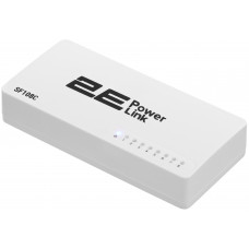 Комутатор 2E PowerLink SF108C, 8xFE, Некерований