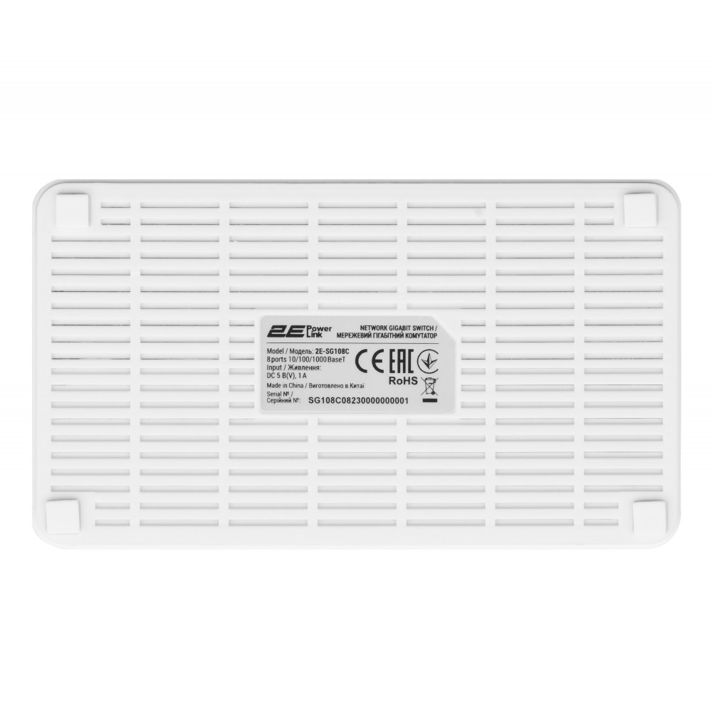 Комутатор 2E PowerLink SG108C, 8xGE, Некерований