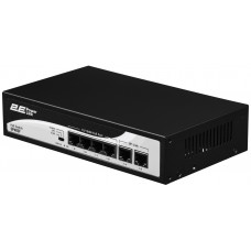 Комутатор 2E PowerLink SP402F 6xFE (4xPoE, 2xUplink), 55Вт, Некерований