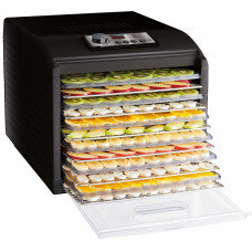 Сушарка для продуктів Sencor 500Вт, піддонів -2x33см, діаметр-33см, макс-70°С, сітка для ягід в компл., алюміній, пластик , чорний