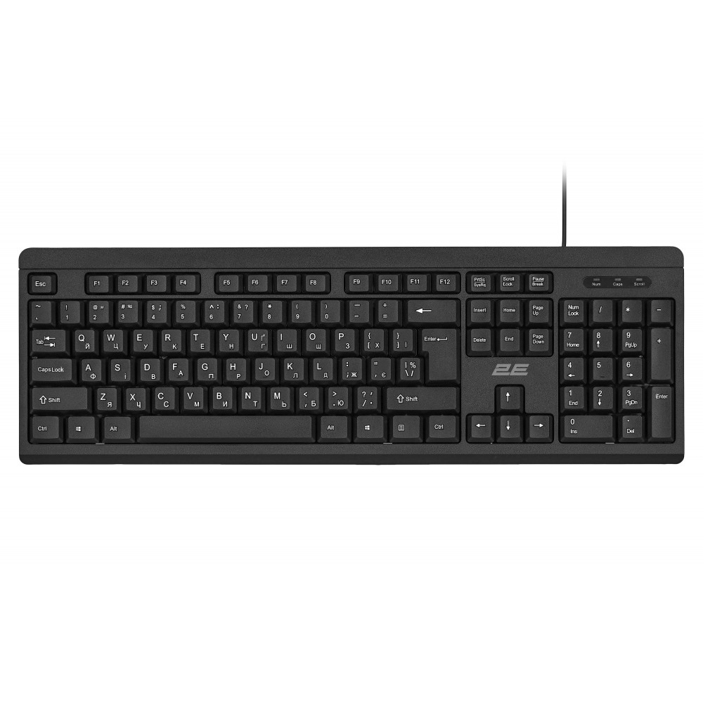 Комплект клавіатура та миша 2E MK401 USB-A, EN/UK, чорний