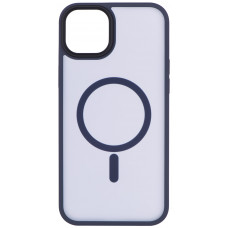 Чохол 2Е Basic для iPhone 15 Plus, Soft Touch MagSafe Cover, синій темний