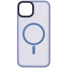 Чохол 2Е Basic для iPhone 15 Plus, Soft Touch MagSafe Cover, синій світлий